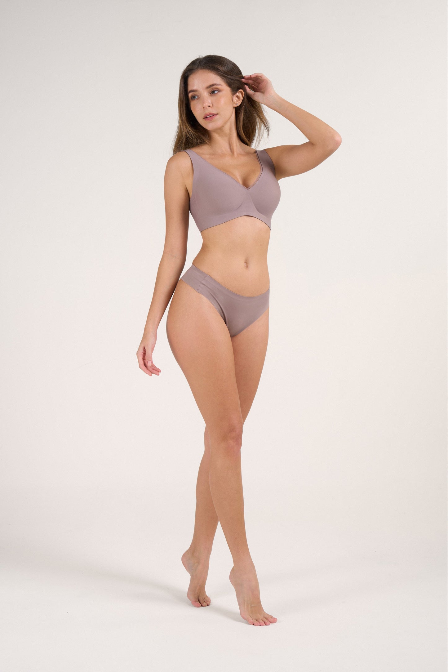 Roonde Plunge Mesh Push-Up Bra — product photo