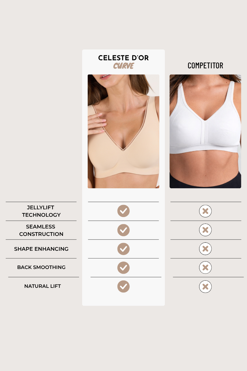 Roonde Plunge Mesh Push-Up Bra — product photo