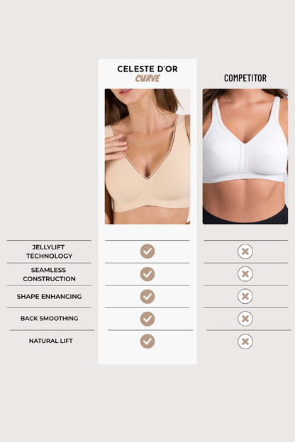 Roonde Plunge Mesh Push-Up Bra — product photo